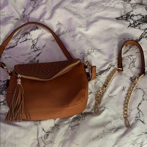 Brown Leather crossbody/ regular purse!